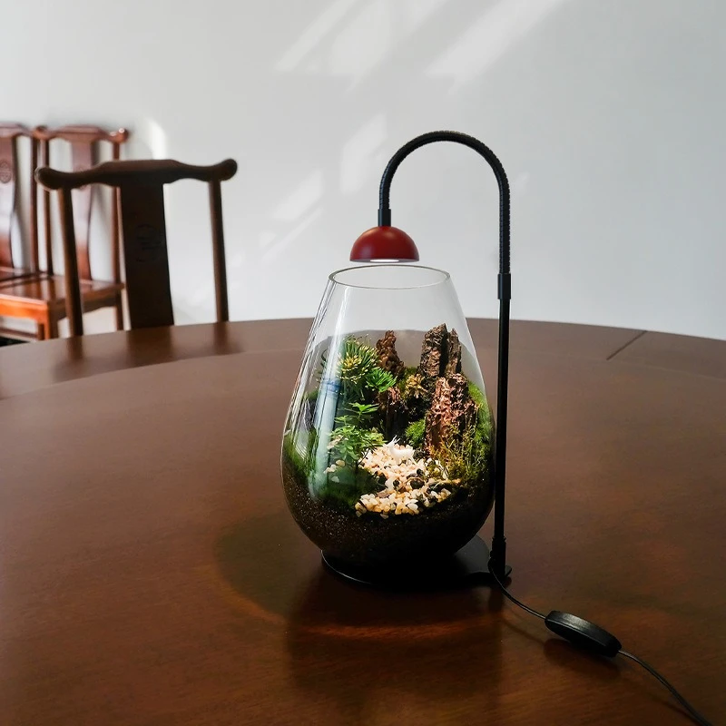 Little Red Hat Full Spectrum Micro Landscape Lamp Supplement Light For Fern Moss & Indoor Potted Shade Plants