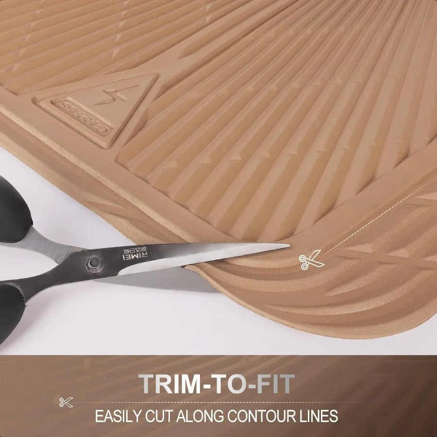 المطاط سيارة الحصير سيارة الحصير جميع الأحوال الجوية مقاوم للماء Trimto صالح الحصير سيارات شاحنات SUV المضادة للانزلاق سهلة التنظيف H #6