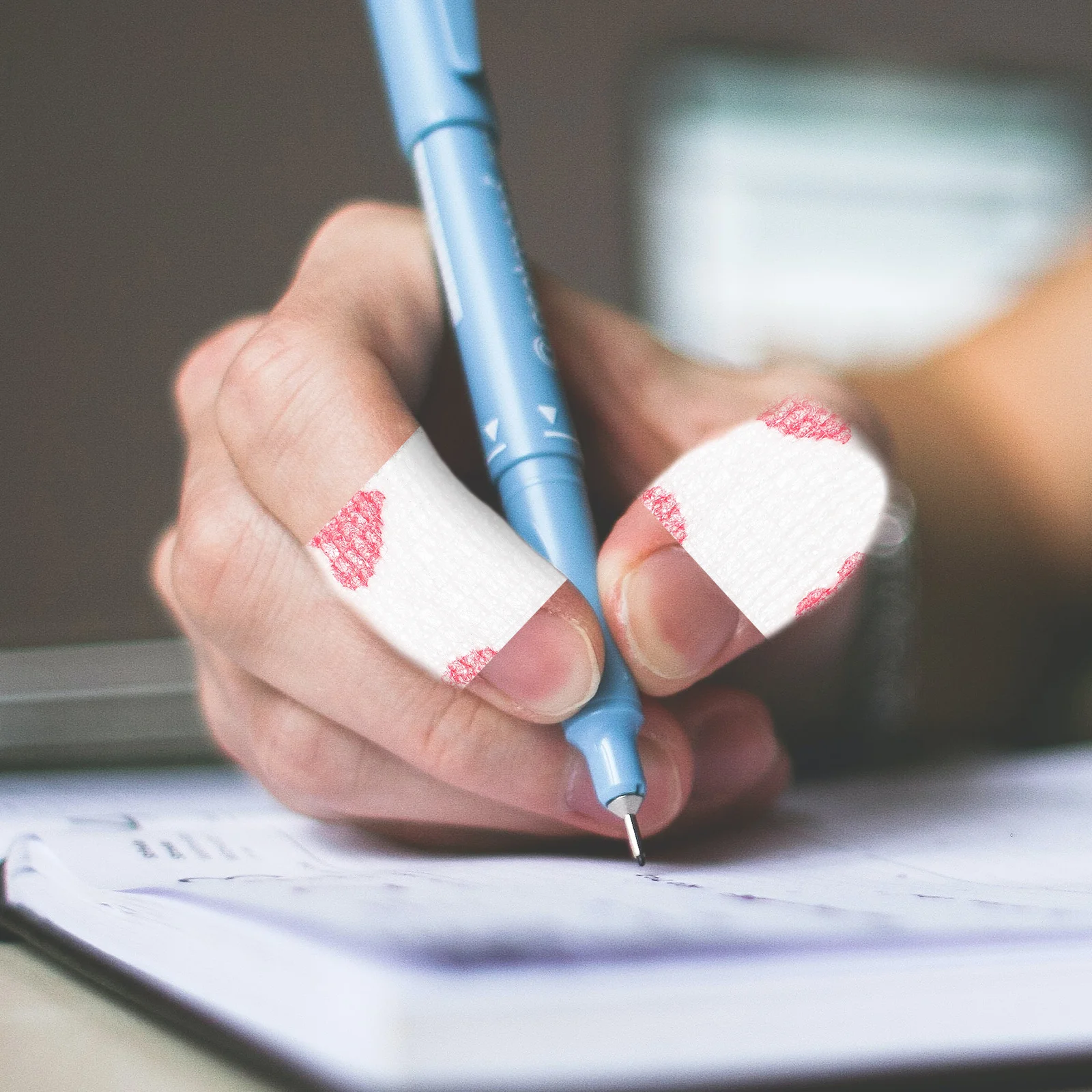 

12Pcs Self Adhesive Finger Wraps Durable Elastic Bandages Breathable Lightweight Sports Cohesive Finger Covers Flexible