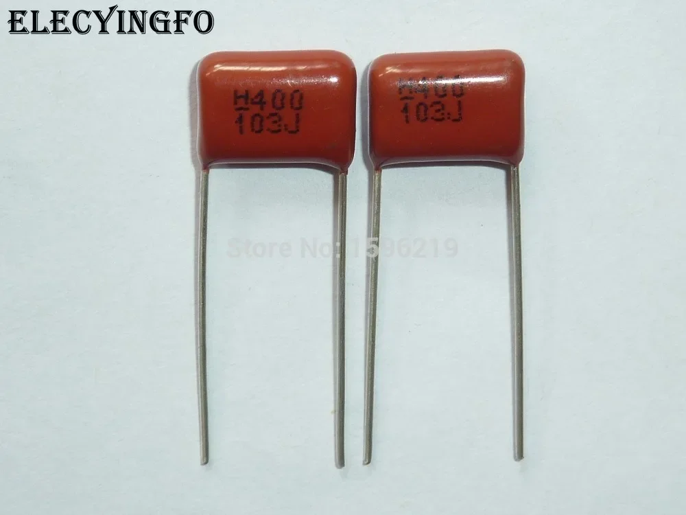 10pcs CBB capacitor 103 400V 103J 0.01uF 10nF P10  Metallized Polypropylene Film Capacitor