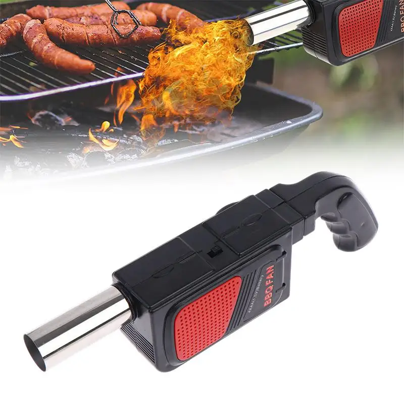 Handheld Electric BBQ Fan Air Blower Portable Eco Friendly for Outdoor Camping Grilling Picnic Cookout Accessory