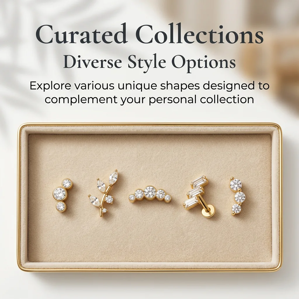 G23 Gold Earring Popular Leaf Branch Cluster Design Comfortable Women Adult Sophisticated Artistic Trendy Glossy Stud Jewelry