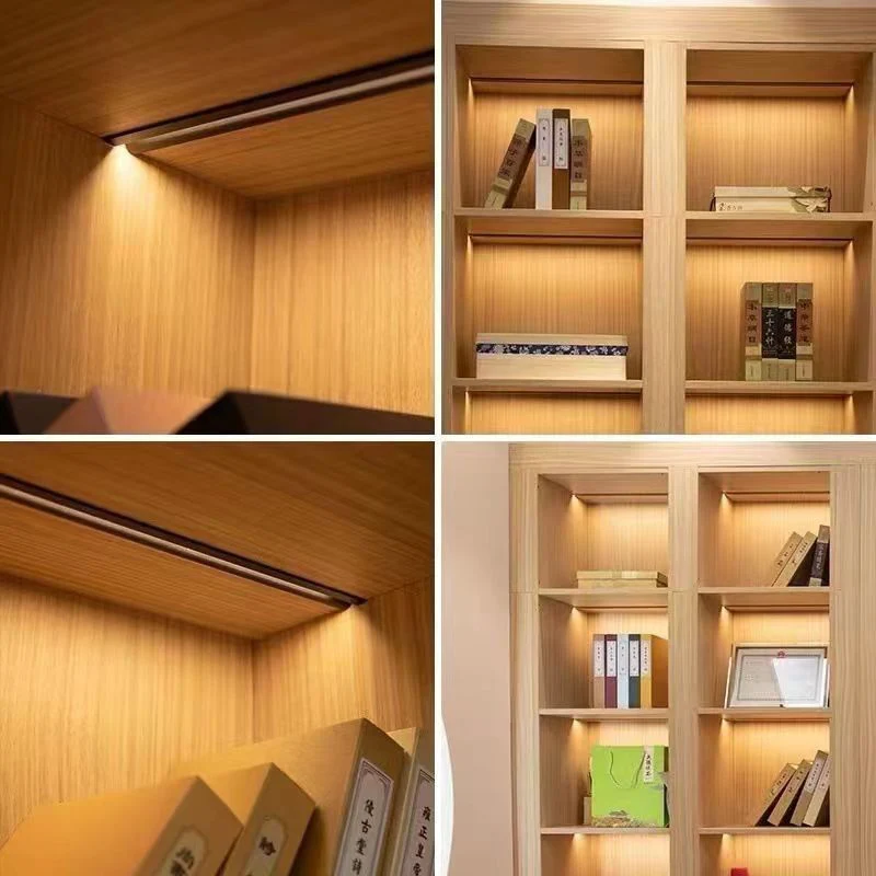 LED Slotted Embedded 45 Degree Oblique Light Wardrobe Wine Recessed Invisble Aluminum Profile Bar Cabinet Channel Diffuser