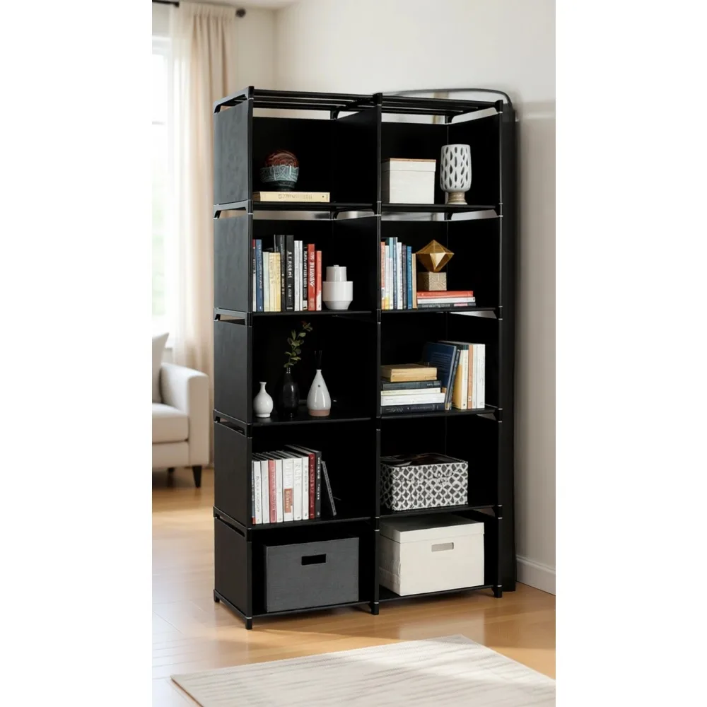 

Шестиярусный стеллаж-органайзер на десять ячеек для детской комнаты, гостиной, офиса, спальни, кабинета