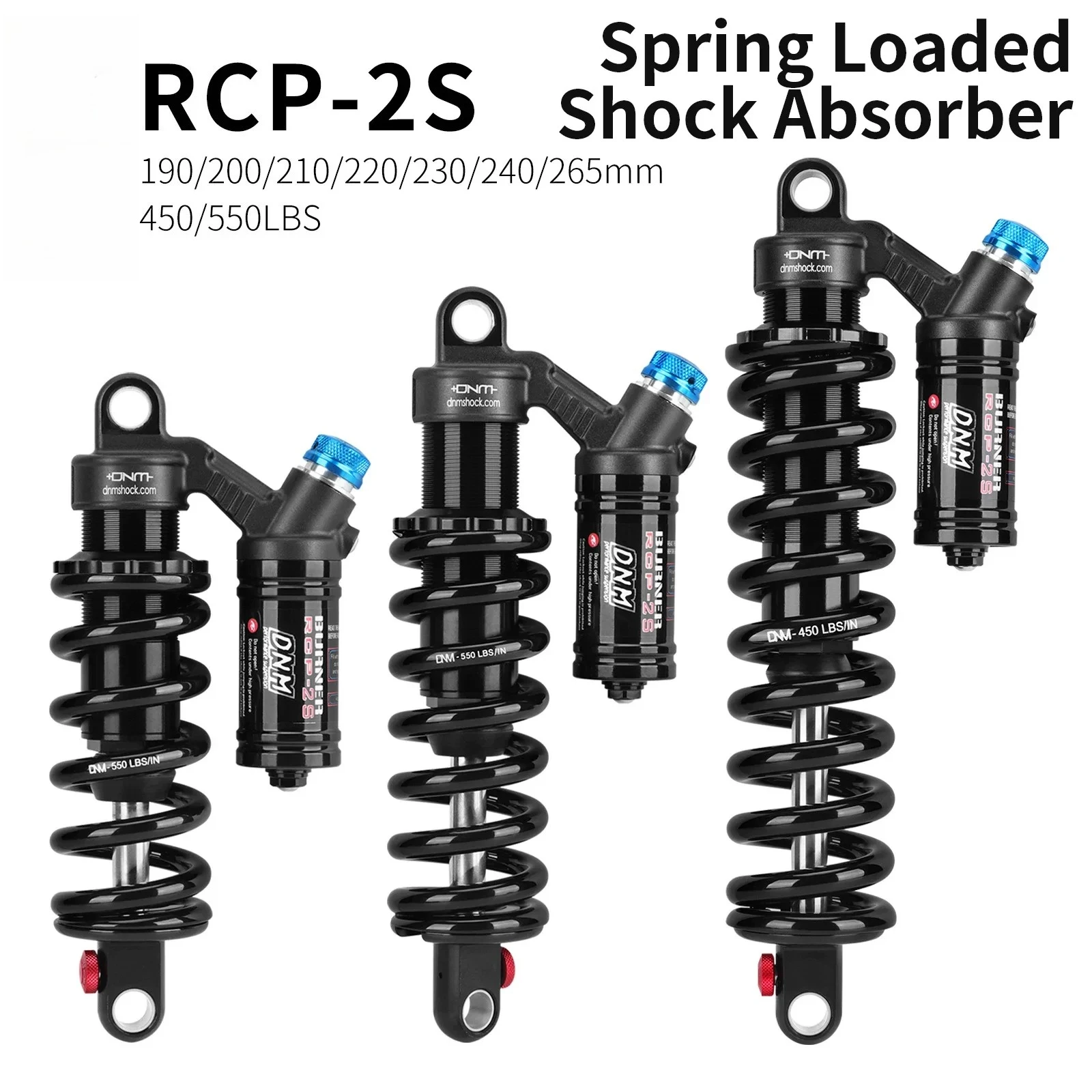 

Bicycle Shocks MOTORCYCLE SHOCK BIKE ABSORBER 190MM 200mm 210MM 220MM 240MM Suspension Bike Parts