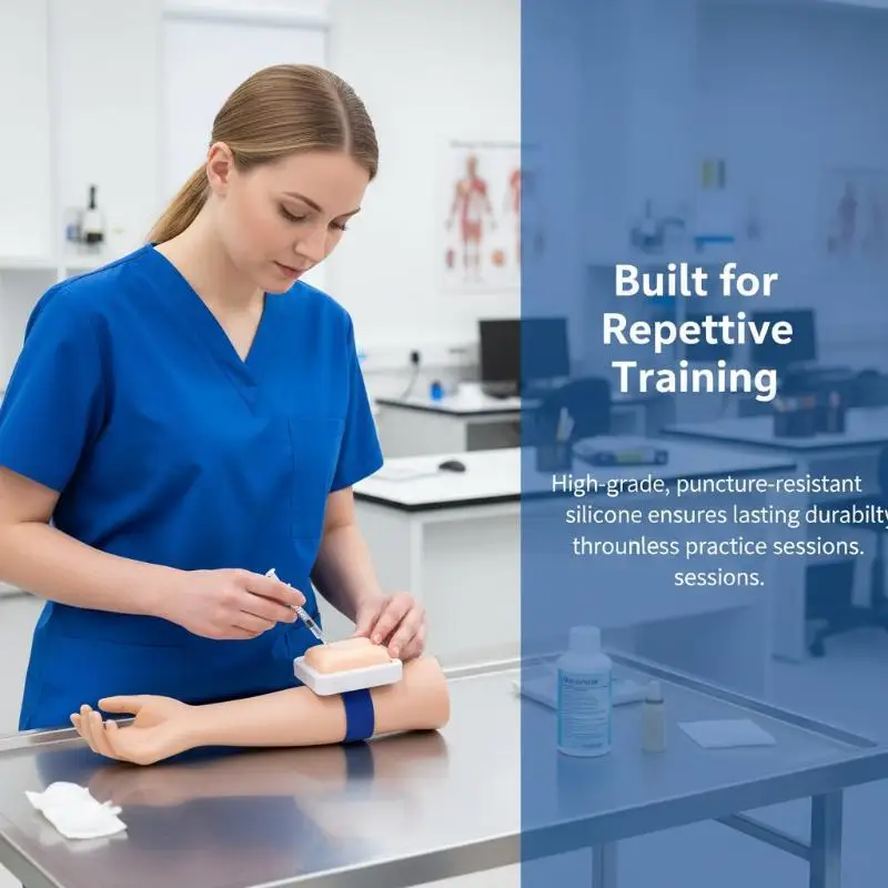 Plastic Removable Intramuscular Injection Pad Reusable Simulation Practice Mat for Medical Nursing Training Education