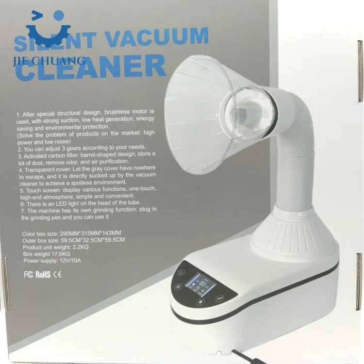 Dental Laboratory Dust Collector Equipment 230W Desktop Vacuum Cleaner With LED Light For Polishing And Polishing