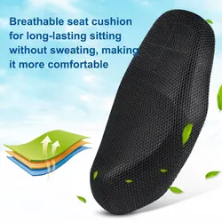 Breathable Cool Mesh Motorcycle Seat Covers Cushion Anti-slip For Piaggio Mp3 Accessories Cmx500 Yamaha R3 Benelli Trk 502x