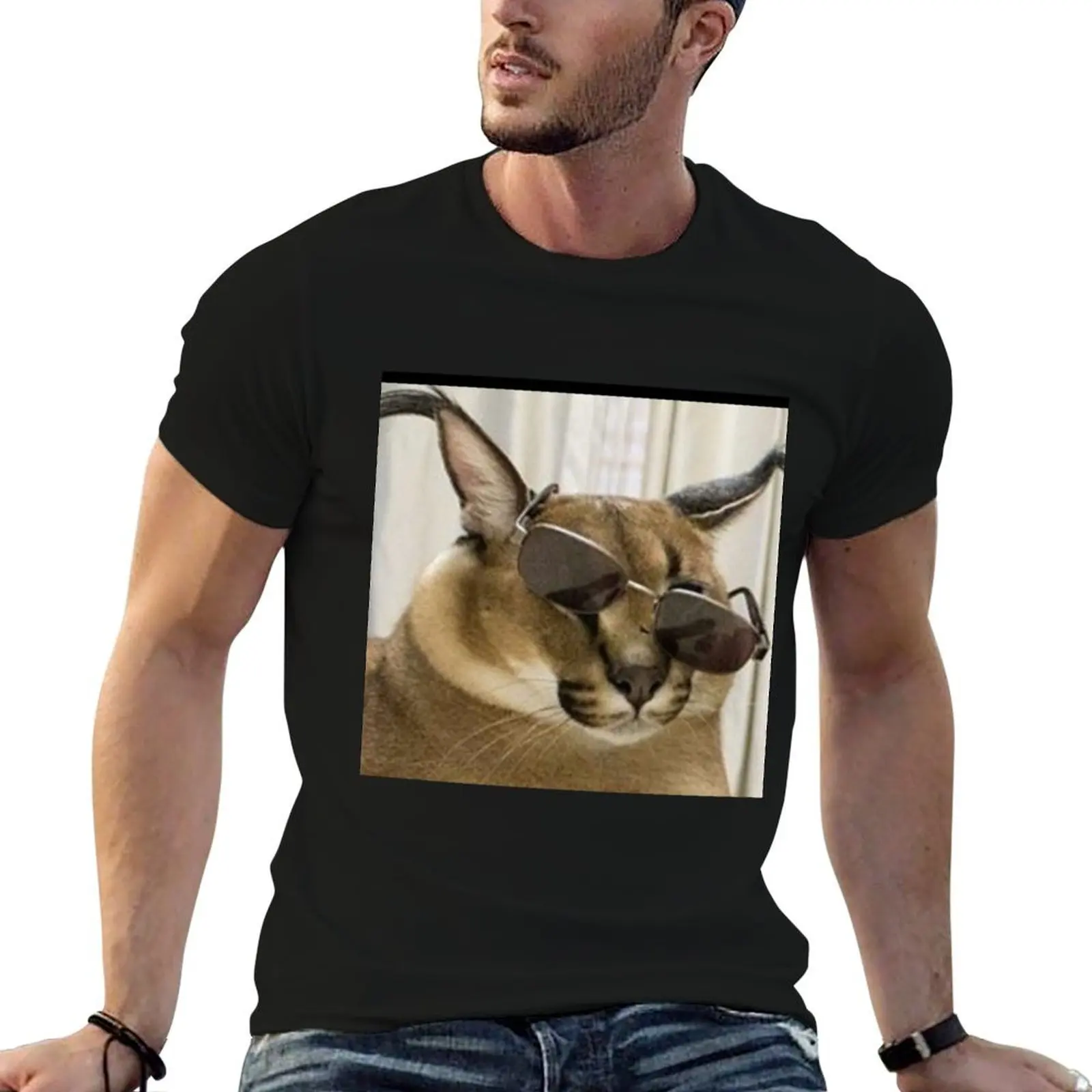 Dapper Floppa T-Shirt man t shirt luxury t shirts with prints t shirt man luxury T-shirt