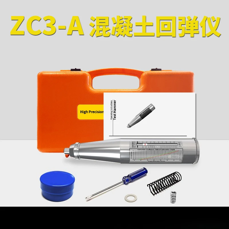 Concrete Testing Unit ZC3-A, High Accuracy Mechanical Rebound Hammer for Concrete Strength Inspection