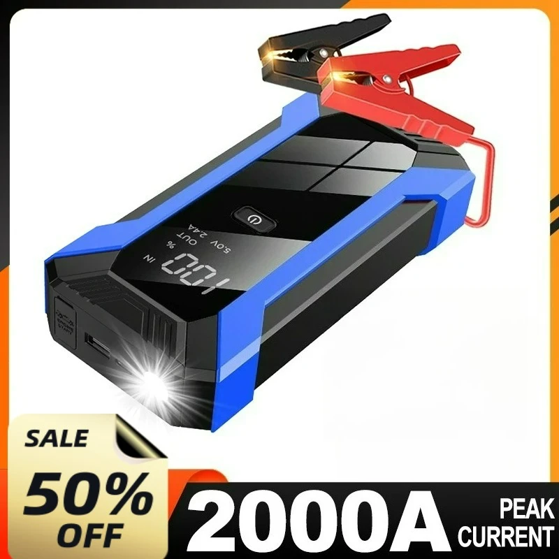 

Car Jump Starter Portable 6L/4L Power Bank Emergency Car Booster Device Car Charger Starting For SUV Truck 1200A
