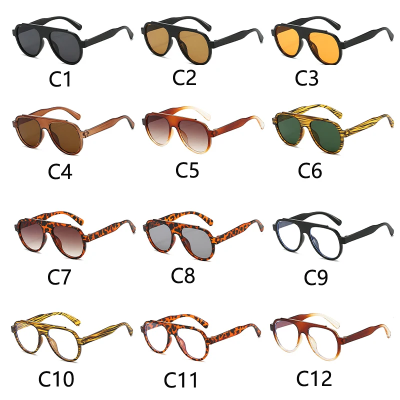 New Fashion Men Women Sunglasses Large Frame Retro Glasses Uv Protection for Outdoor Travel Eyewear Mountaineering Glasses - view 5