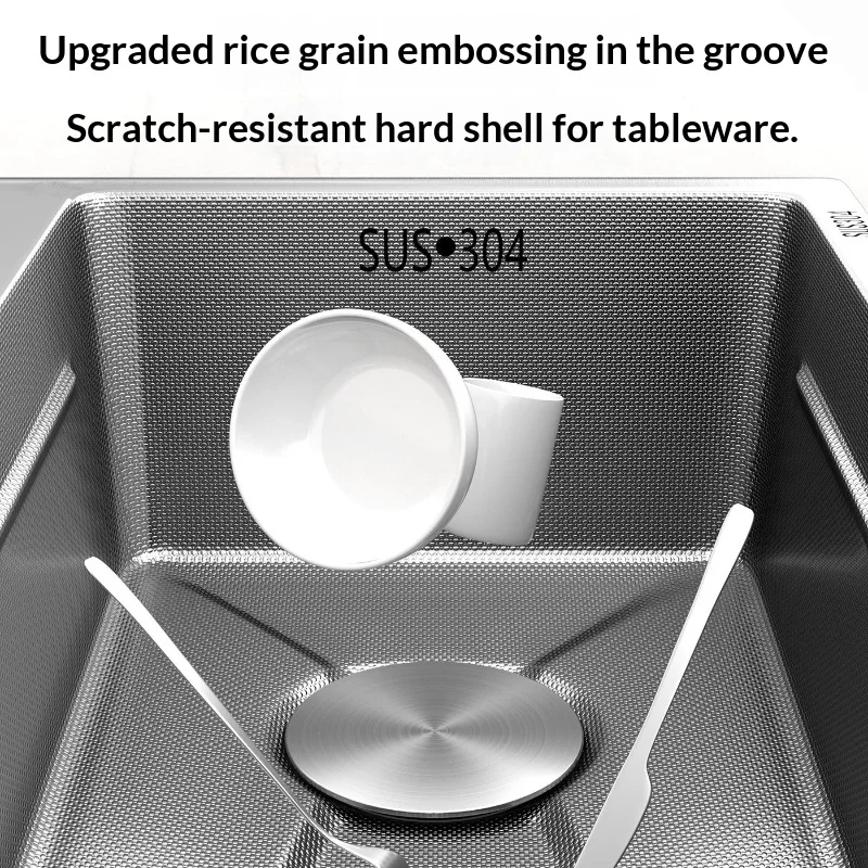 Кухонная мойка из нержавеющей стали 304, одна чаша, утолщенная, глубокая, в фермерском стиле, многофункциональная сливная доска для посуды, кухня