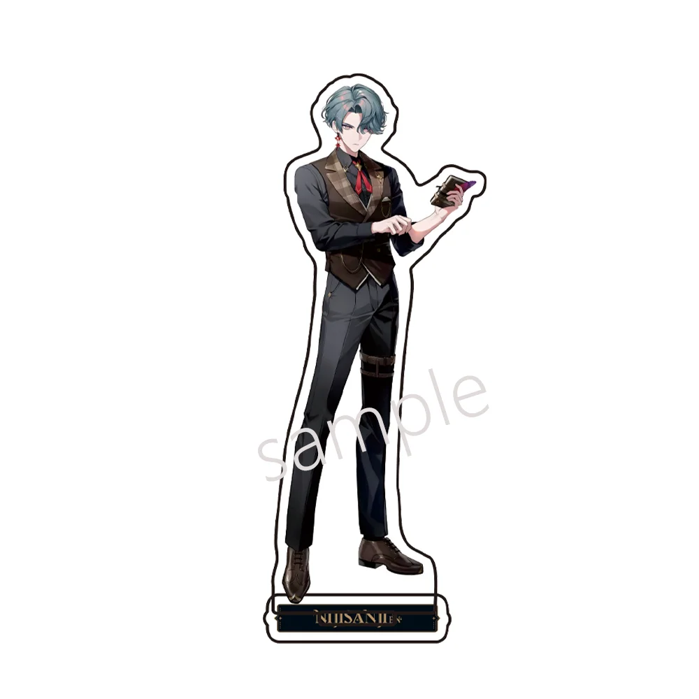 New anime  Nijisanji en - Detective Mystery Shadow Series - Upright Acrylic Plaque for Fans Key Chain