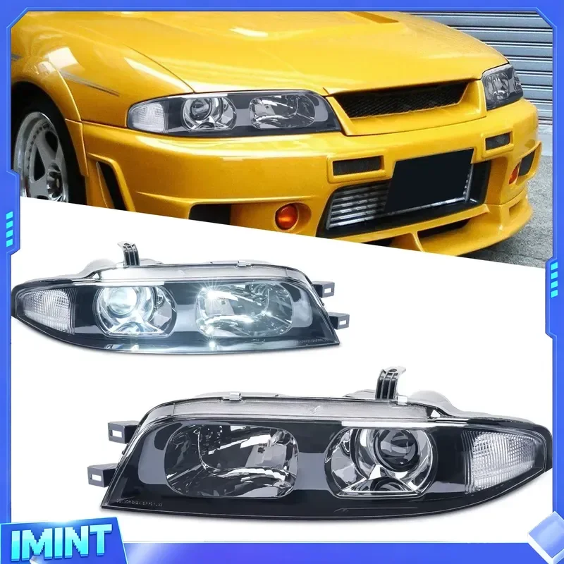 LED Headlight Assembly Upgrade for 1993-1996 Skyline GTR33, Automotive Headlamp Refitting & Replacement