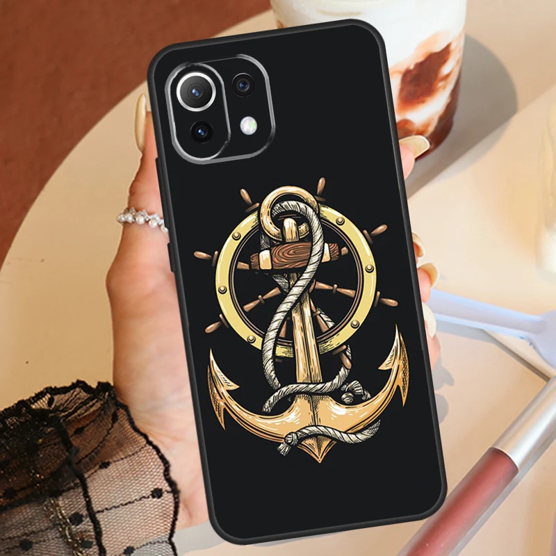 Anchor Sea Beach Funda For Xiaomi 11T 12T 13T Pro 12 13 Lite 12X POCO F5 X5 X3 Pro F4 X4 GT M5 M5s F3 Case