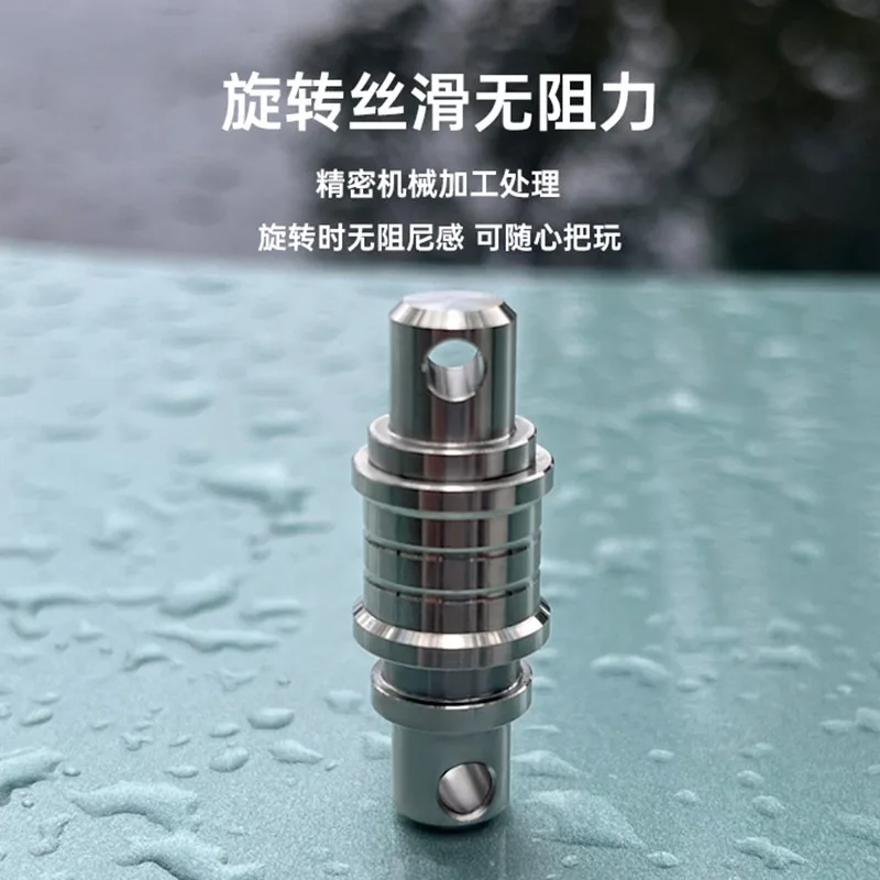 Titanium Alloy Quick Release Keychain EDC Tool Stainless Steel Swivel Ring Car Key Holder Hanging Accessory