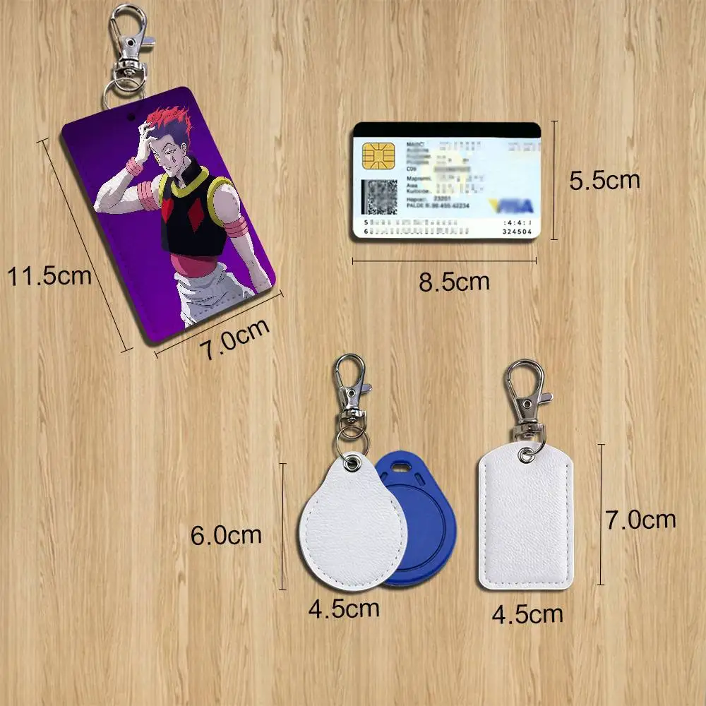 Hisoka Killua Zoldyck Hunter Card Holder Keychain Key Ring Door Lock Access Protective Case For Security Gift