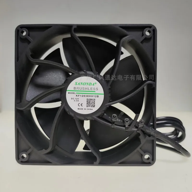 Suitable for cartoon air mold fan with large wind 12038 12V 3.3A 4.8A 5.2A 12cm