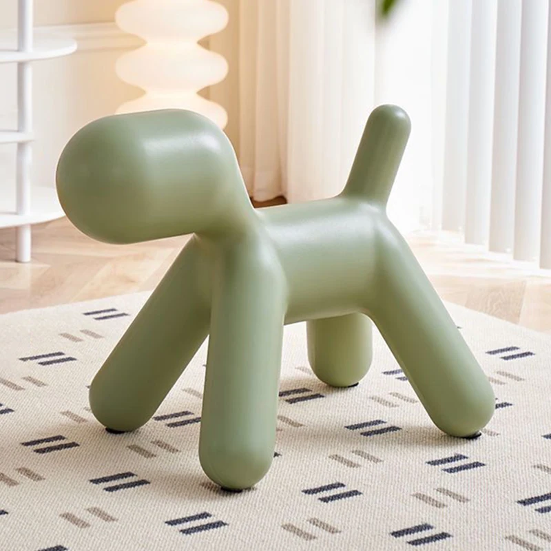 Puppy Stool Children's Armchair Nordic Ottomans Modern Footstool Design Footrest Creative Decorative Small Furniture for Home