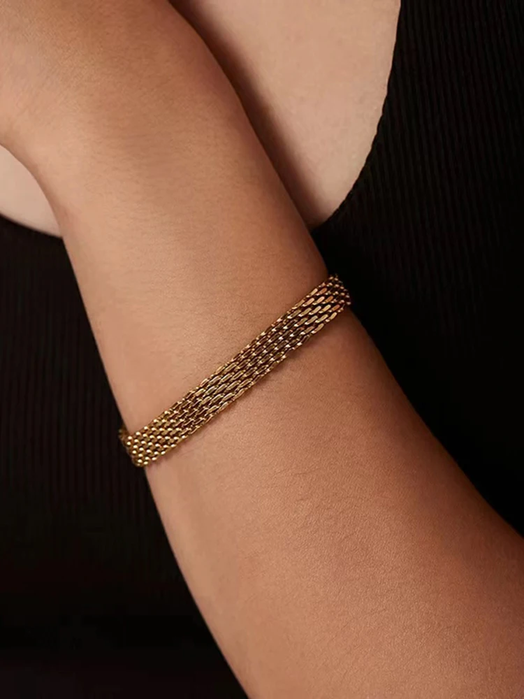 Novo 925 prata esterlina pulseira estilo simples mulher encantadora pulseira presente de festa de