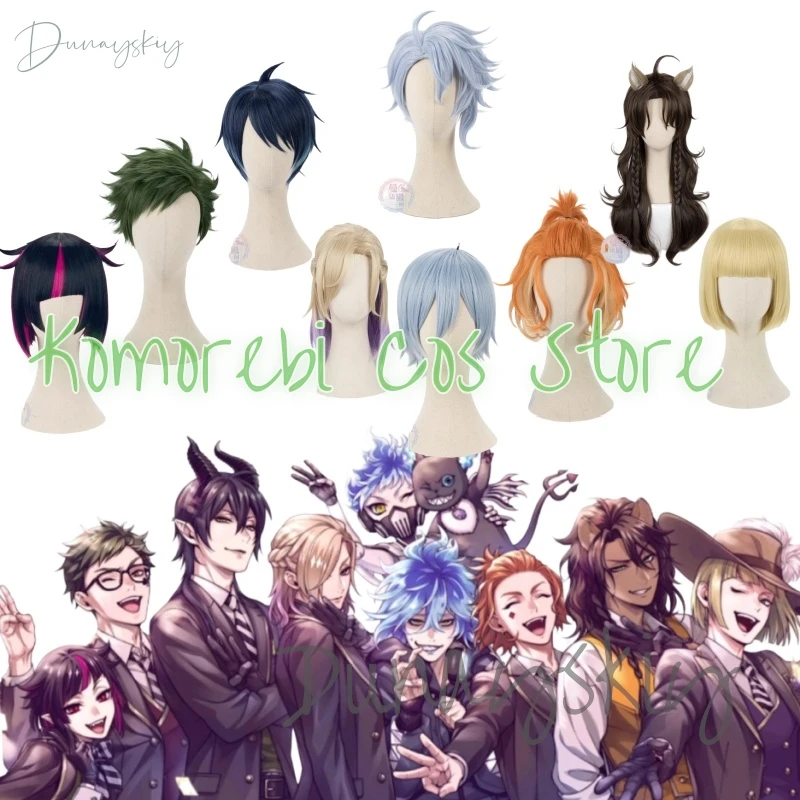 

Anime Twisted Riddle Wonderland Chenya Cosplay Women Men Purple Short High Temperature Resistant Synthet Braided WigHallowee