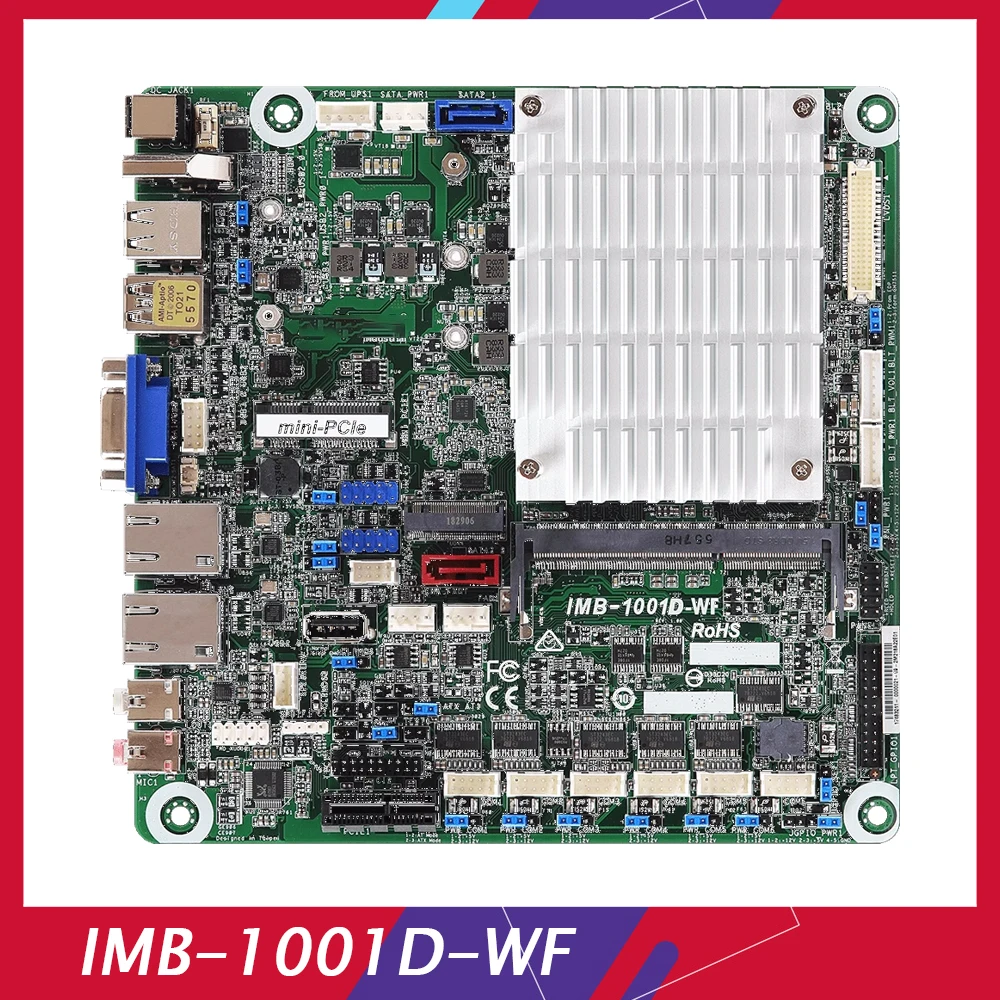 IMB-1001D For ASrock IMB-1001D-WF Industrial Mini ITX Motherboard Baytrail SoC J1900