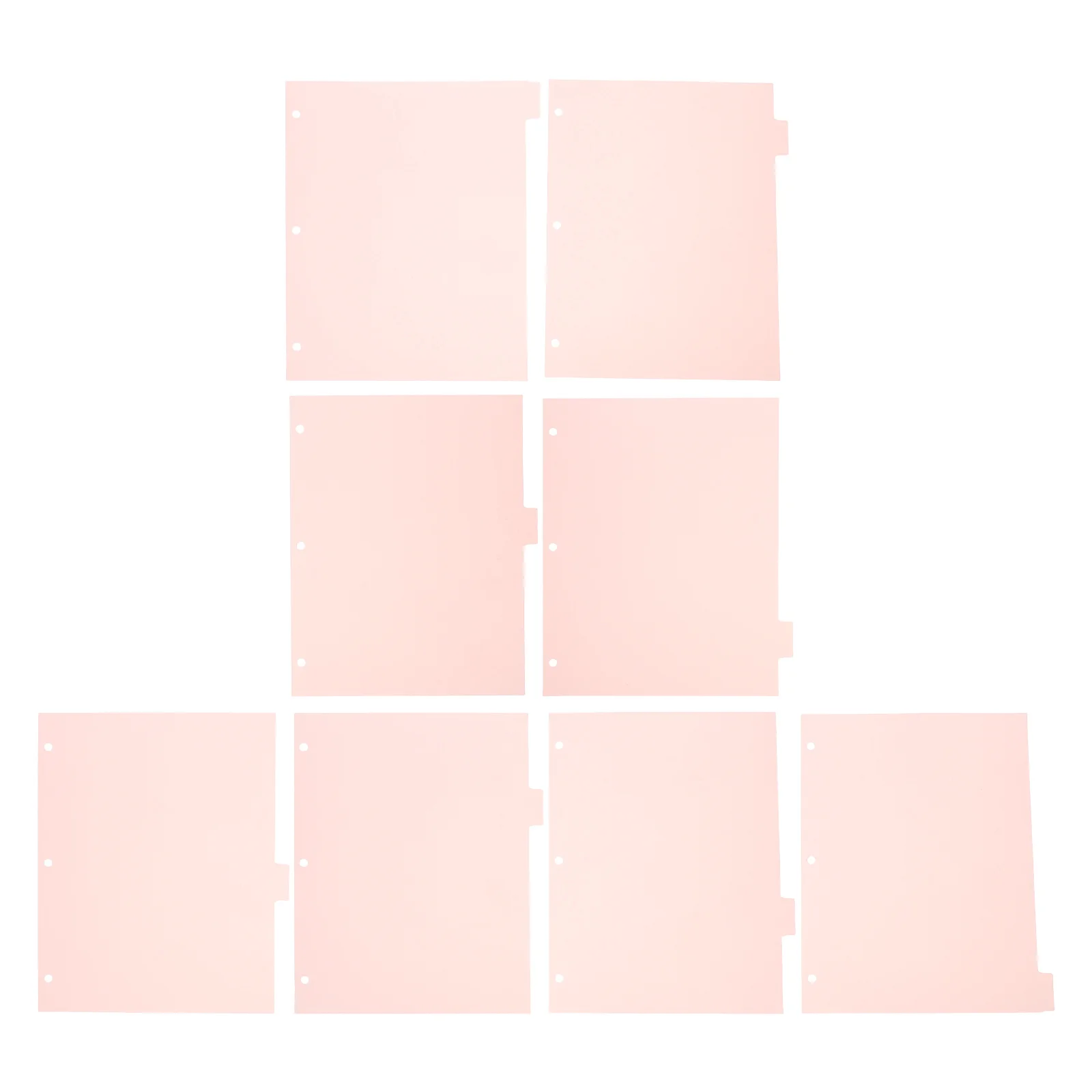 

8 листов, пластиковые разделители для переплета с вкладками для 3-х колец, органайзер для переплета, разделитель страниц для блокнота, индексный разделитель бумаги