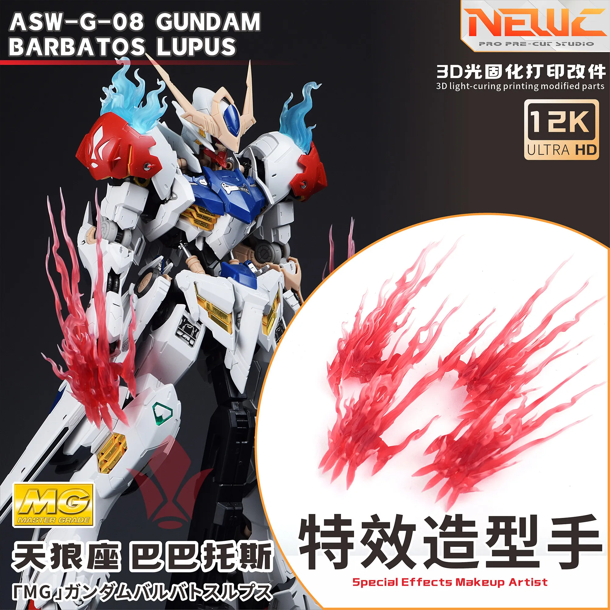 Styling Hand Effects Modification Antenna Eye Shoulder MG1/100 Sirius
