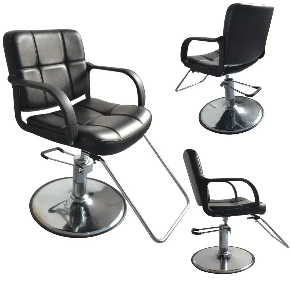 Pro Black Hydraulic Styling Barber Chair Spa Beauty Hairdressing Salon Equipment