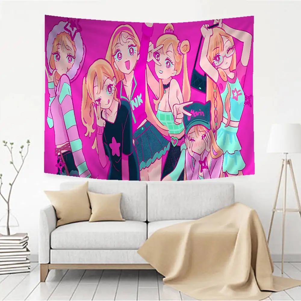 M-My Dress-Up Darling Anime Colorful Tapestry Wall Hanging Hanging Tarot Hippie Wall Rugs Dorm Wall Art Decor