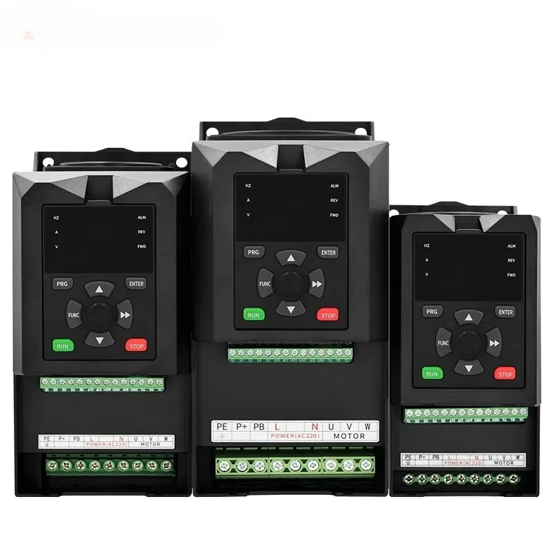 VFD Inverter 220V or 380V AC 0.75/1.5/2.2/3/4/5.5/7.5/11/15/18.5/22kw Variable Frequency Driver Micro Inverter for Motor