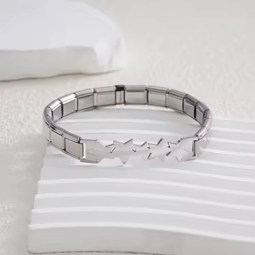 For Women Men Italian Charm Link 9mm Width Silver Gold Color Stainless Steel Bracelets on Hand DIY Making Jewelry Wholesale - Image 13