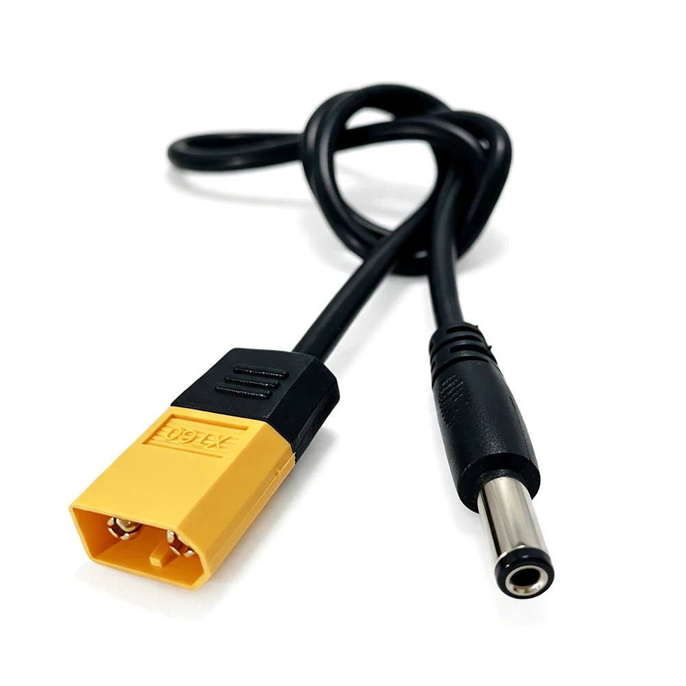 1Pcs Charging Cable XT60 Male to DC5525 / DC5521 Male Power Cable Adapter Connector For TS100/T12 Pine Electric Soldering Iron