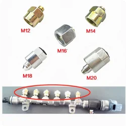 5PCS Common Rail Tube Plug Common Rail Injector Cap Common Rail Injector Tube Block-Off Tool Sealing Plug M12 M14 M16 M18 M20