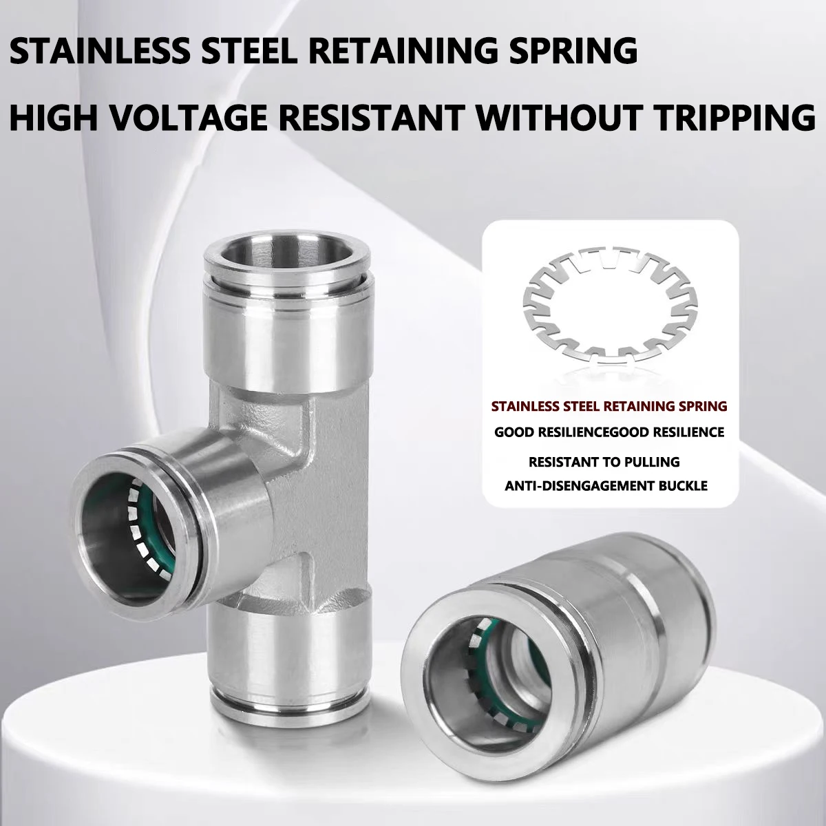 Accesorio de manguera neumática de acero inoxidable 304 PC PV PE PY PM conector de tubo de aire OD 4 6 8 10 12mm BSP accesorios de tubería de liberación rápida