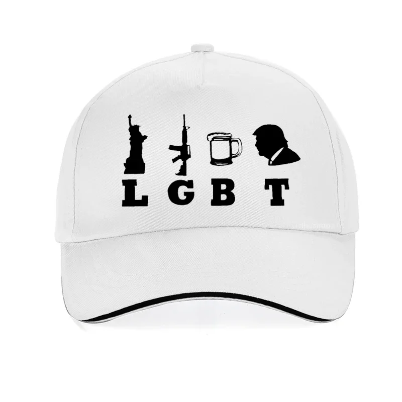 Lgbt Liberty Guns Beer Donald Trump baseball cap Political 2020 Unisex hip hop caps Funny Brand Fashion snapback hat gorras