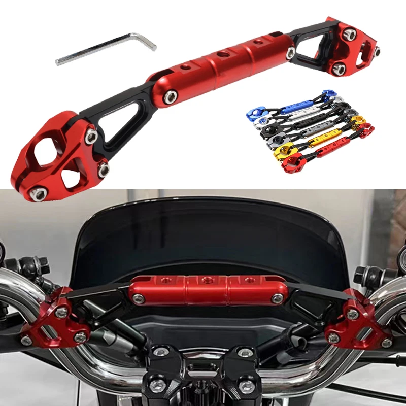 For HONDA PCX125 PCX150 PCX160 PCX 125 150 160 GPS Motorcycle Holder Crossbar Handlebar Extender Light Lamp Bracket Phone Stand