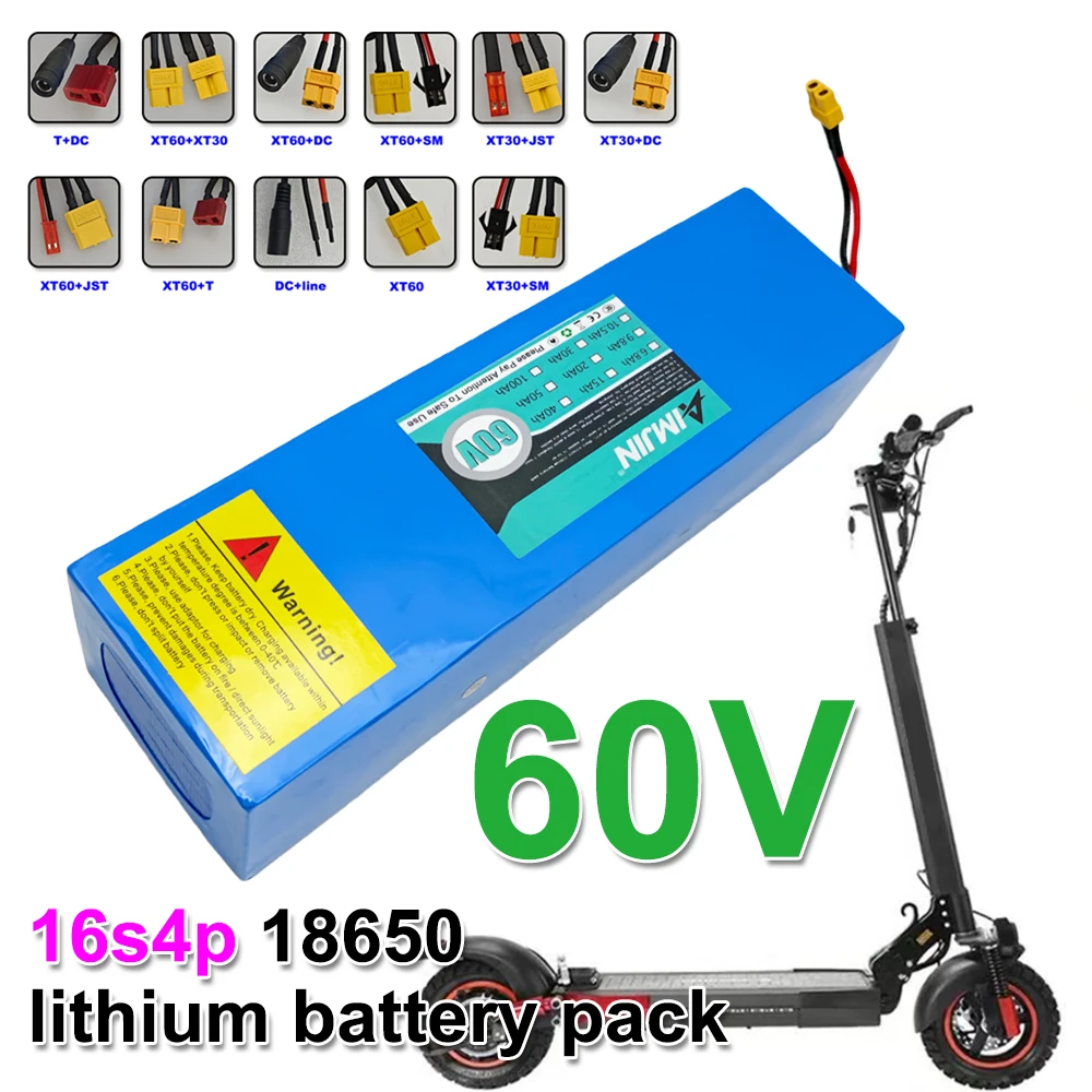 60V 30Ah Electric Scooter Battery - Batterie 60V 15000mAH 18650 Lithium avec