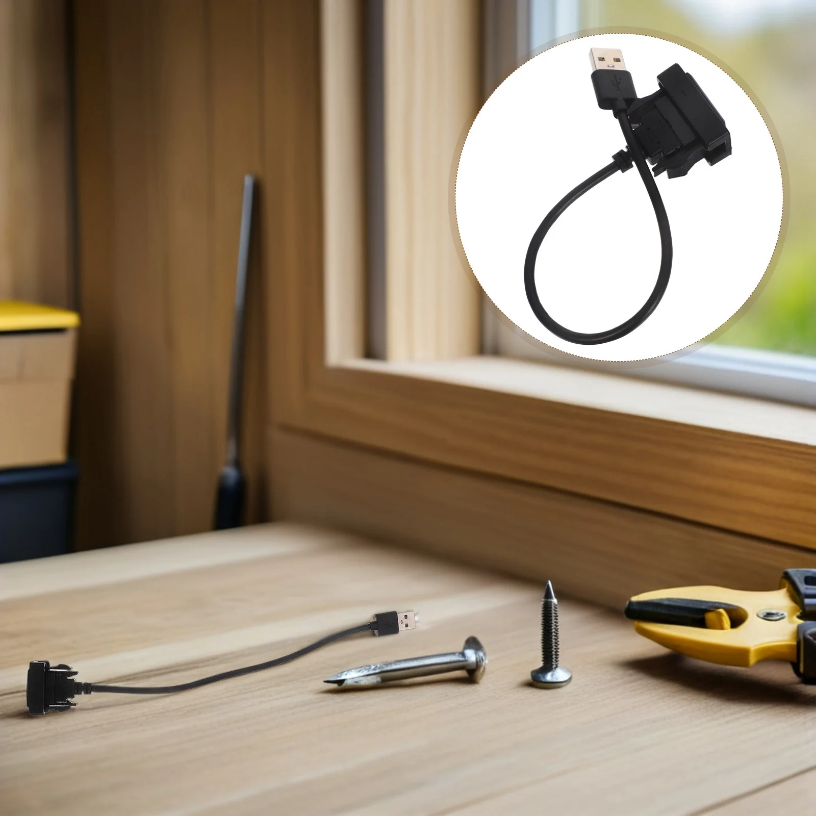 

USB Port Extension Cable Male to Female Compatible for Toyota Corolla Car USB