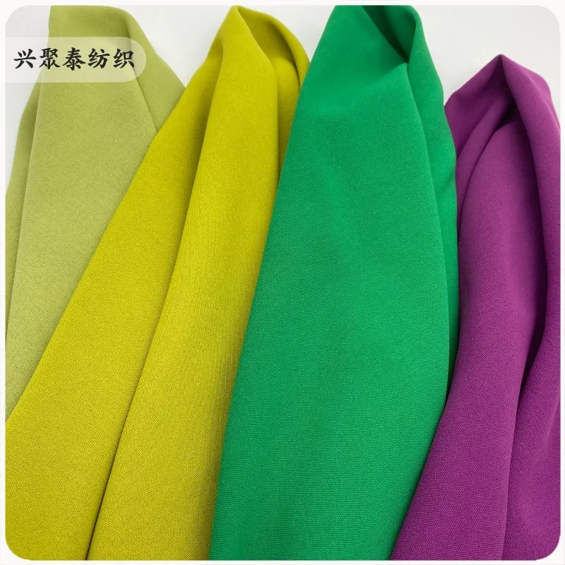 

Ice silk wrinkled fashion shirt fabric spring and summer all-polyester soft Hanfu pants dress