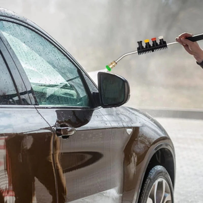 Imagem -06 - Pressão Car Wash Gun Extensão Rod Kit de Limpeza Gun Spray Quick Connect Apto para Karcher Bort Nilfisk Lavor Huter Alta