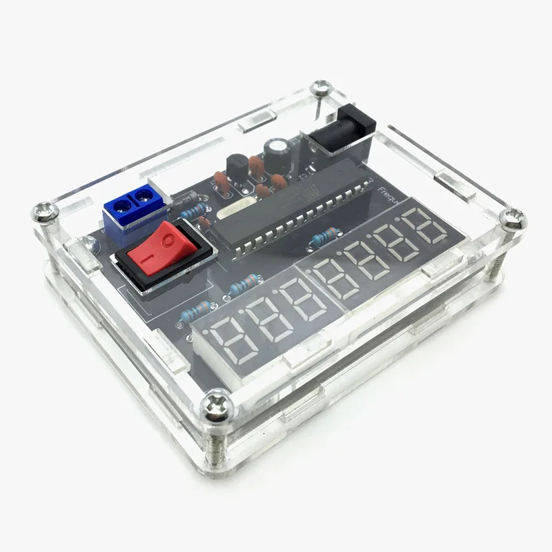 10MHz Frequency Meter Frequency Counter AVR Frequency with Shell Counter Cymometer Frequency Measurement 0.000 001Hz Resolution