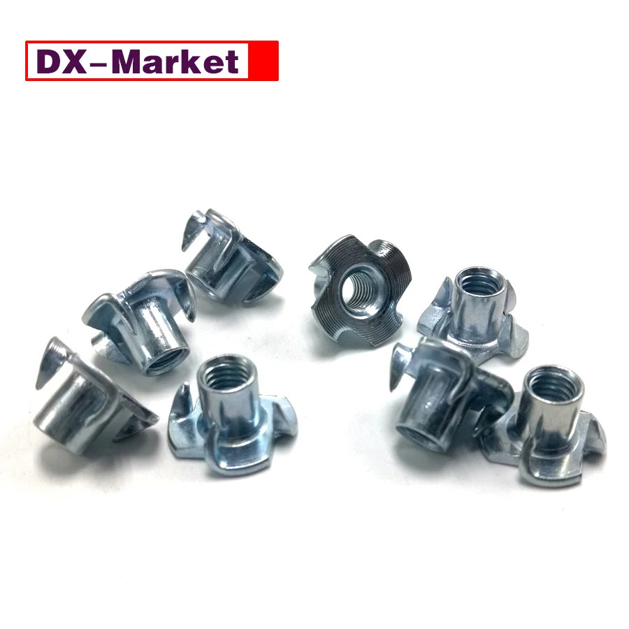 3/8-16สี่ Claw Lock T Nut ,UNC ใส่ไม้ผู้ผลิต,B024