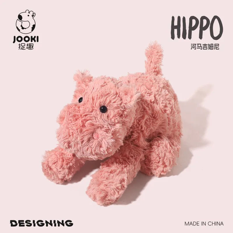 35cm kawaii rosa moo deng boneca de pelúcia dos desenhos animados hipopótamo bebê decorativo recheado anime bonecas bonito presente aniversário crianças menina
