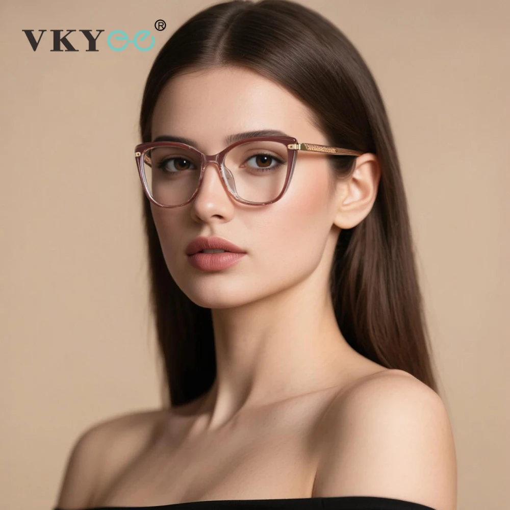 فيكي تصميم فراشة شخصي جديد بسيط للنساء للقراءة نظارات مضادة للضوء الأزرق وصفة طبية قابلة للتخصيص 82007