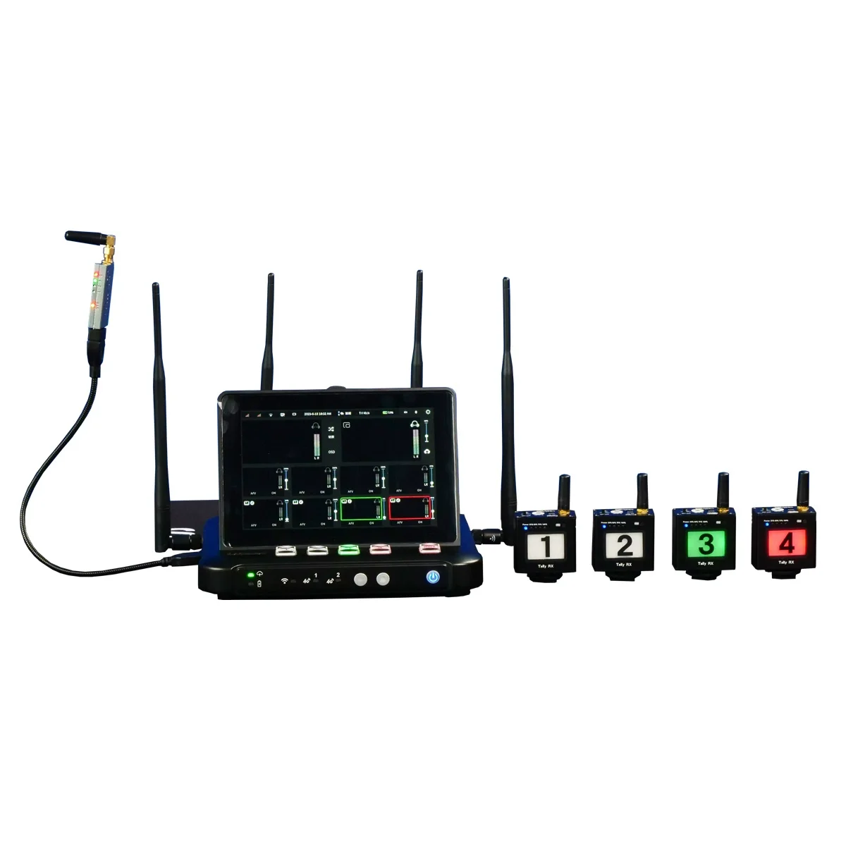 SDLX USB4Pro Wireless Tally Light System ,Supports vMix Ucast R8 OLIVEQ1 GLive T20 T25 SPROLINK Switcher Multicamera