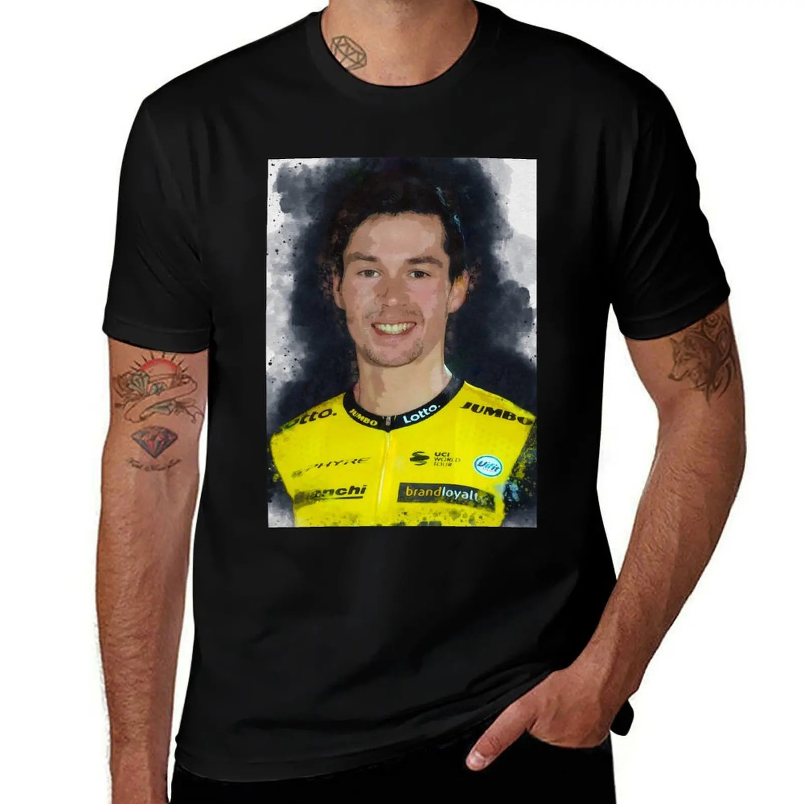 

A tribute to Primoz Roglic T-Shirt man t shirt cotton t shirts for man slim fit T-shirt