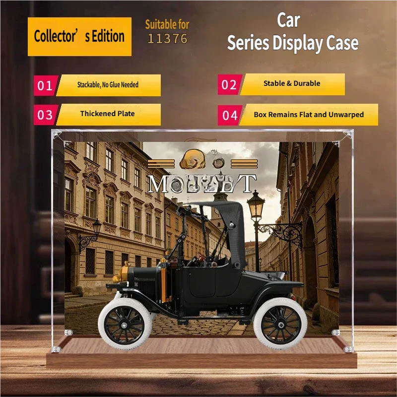 

Акриловый демонстрационный бокс, совместимый с набором Lego 11376 Classic Car, пылезащитный контейнер для хранения, прозрачный демонстрационный бокс (только демонстрационный бокс)