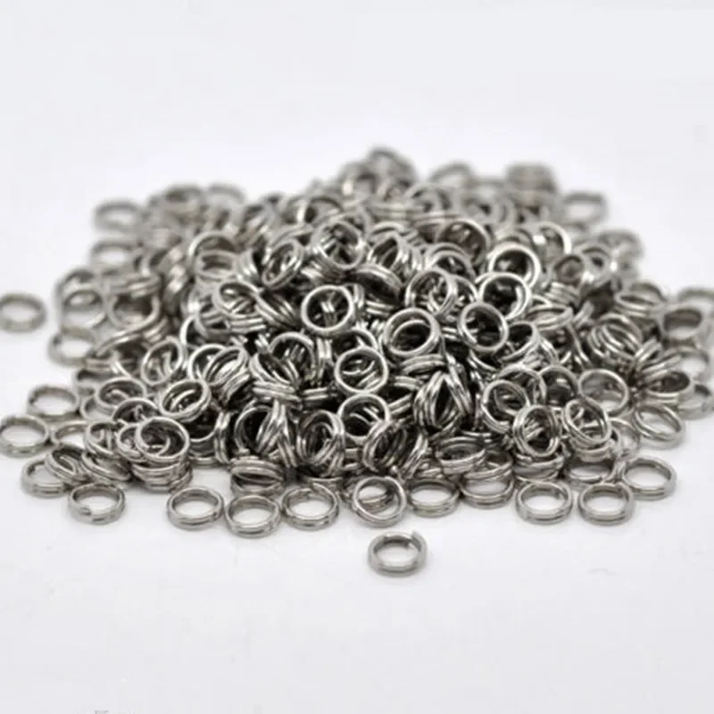 

3000Pcs Silver Tone Alloy Double Loops Split Jump Rings 5mm